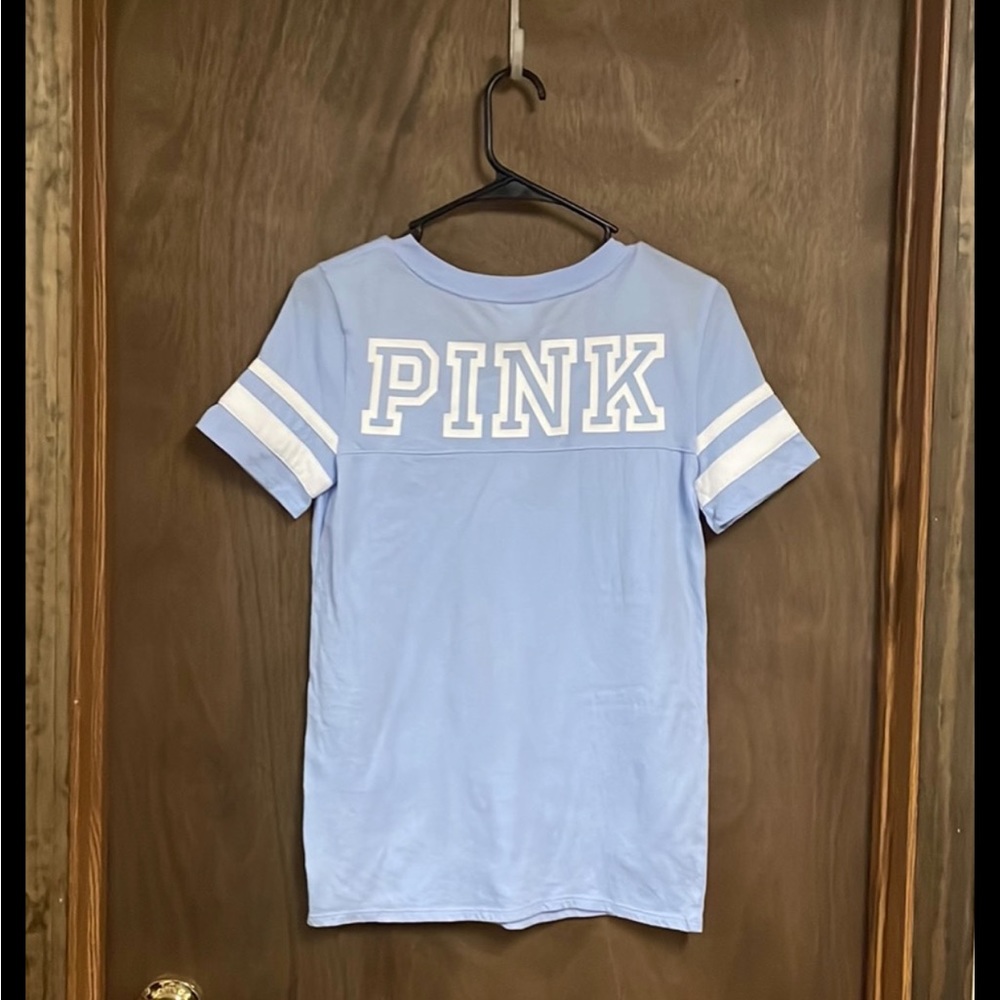 Victorias Secret‎ Pink Short Sleeve Shirt Extra Small